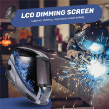 Casco Soldadura Máscara Soldador Vista Lente Color Verdadero para Soldadura por Arco Máscara Soldadura Corte por Rectificado Oscurecimiento