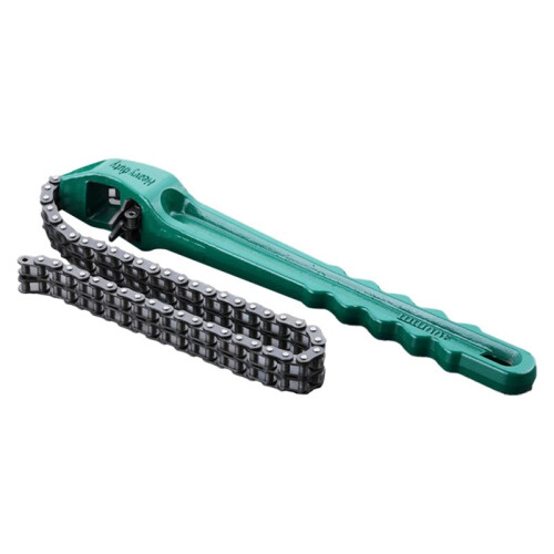Chain Wrench Tool Adjustable Oil Filter Puller Strap Universal Ergonomic Handle Grip Wrench Chain Spanner B