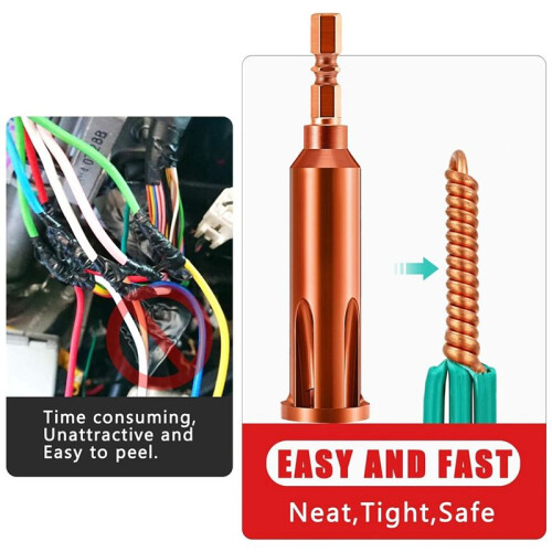 Wire Twisting Tool Cable Wire Stripper and Twister Wire Stripping Tool for Electrician By Drill Driver or Manually 1