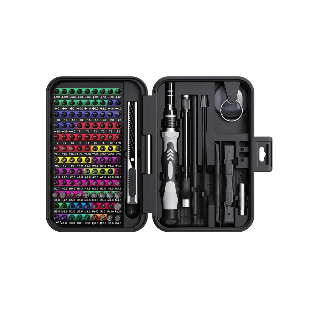 Precision Screwdriver Set With Color-Coded Identification, 132 In 1 Magnetic Repair Tool Kits With Storage Box 6033968115213
