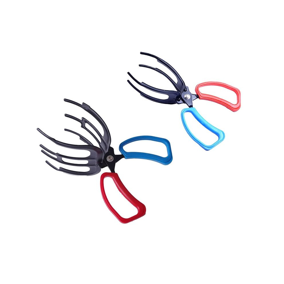 2Pcs Fish Gripper, Metal Fishing Pliers Gripper Fish Control Clamp, For Most Freshwater Fish Grip (3 Claw+2 Claw) 6031926944400