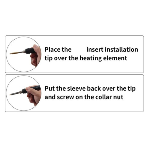 Heat Insert Nut Iron Tip Heat Set Insert Tips Soldering Iron Tips M2 M2.5 M3 M5 M6 Brass Thread Embedded Kit 2