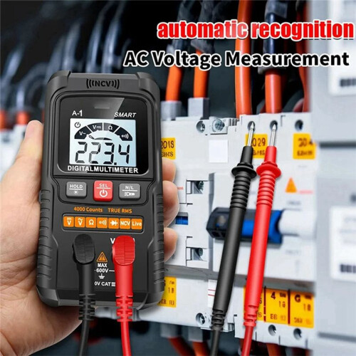 Digital Multimeter 4000 Counts Professional Multimetro Non-Contact Auto Range AC/ Voltage NCV Ohm B 2