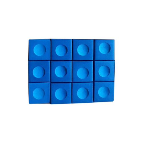 12Pcs Powdered Pool Cue Pool Table Chalk Essential Pool Cue Holder & Durable Snooker Chalk 1