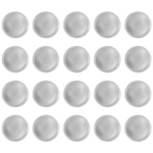 20pcs Blank Challenge Coins Metal Stamped Sublimation Blanks 40mm Laser Engraved Round Labels+Acrylic Protective Case