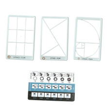 Golden Triangle Composition Tool Viewfinder/Viewer Photography/Painting/Drawing Credit Card Size Fits Wallet/Camera Bag