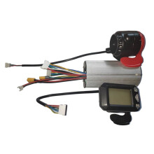 VéLo de Scooter éLectrique pour ContrôLeur 36 V 350 W avec éCran LCD, Kit de Frein en Alliage, Accessoires de Scooter de VéLo éLectrique