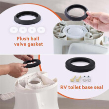 RV Toiletafdichtingsset 34120 12524 Vervanging voor RV Toilet Onderdelen Toiletten Afvalkogelafdichting