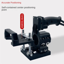 2-in-1 Invisible Fastener Opening Punching Locator Woodworking Trimming Slotting Bracket Cabinet Board Side Hole Fixture