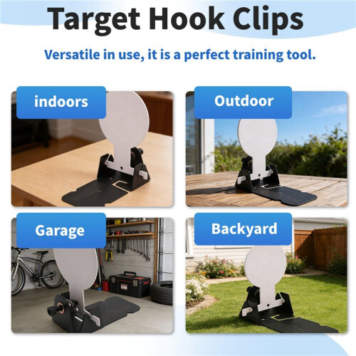 Small Miniature Inverted Target Metal Shooting Practice Targets Manual Reset Practice Targets 2