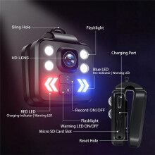 Body Camera Video Recorder Sports Night Vision 1080P HD Camera Recorder for Home Outdoor Law Enforcement