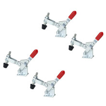 4PCS Vertical Quick-Release Toggle Clamp 102B - 220 Ibs Holding Capacity W Rubber Pressure Tip