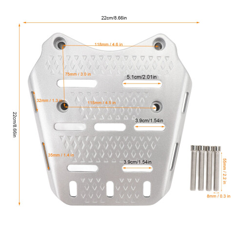 PCX 125/150/160 2014-2024 aluminium argenté 1