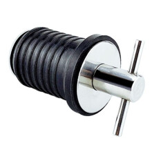 Bouchon de Vidange à PoignéE en T, Bouchon de Vidange Torsadé, Bouchon en Caoutchouc avec PoignéE en Laiton, Raccords Marins, 34 X 28 mm