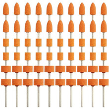 60 Stuks Schuurbits voor Roterend Gereedschap, Sterke Slijpsteenbits met 1/8 Inch Schacht, Aluminiumoxide Schuuraccessoires