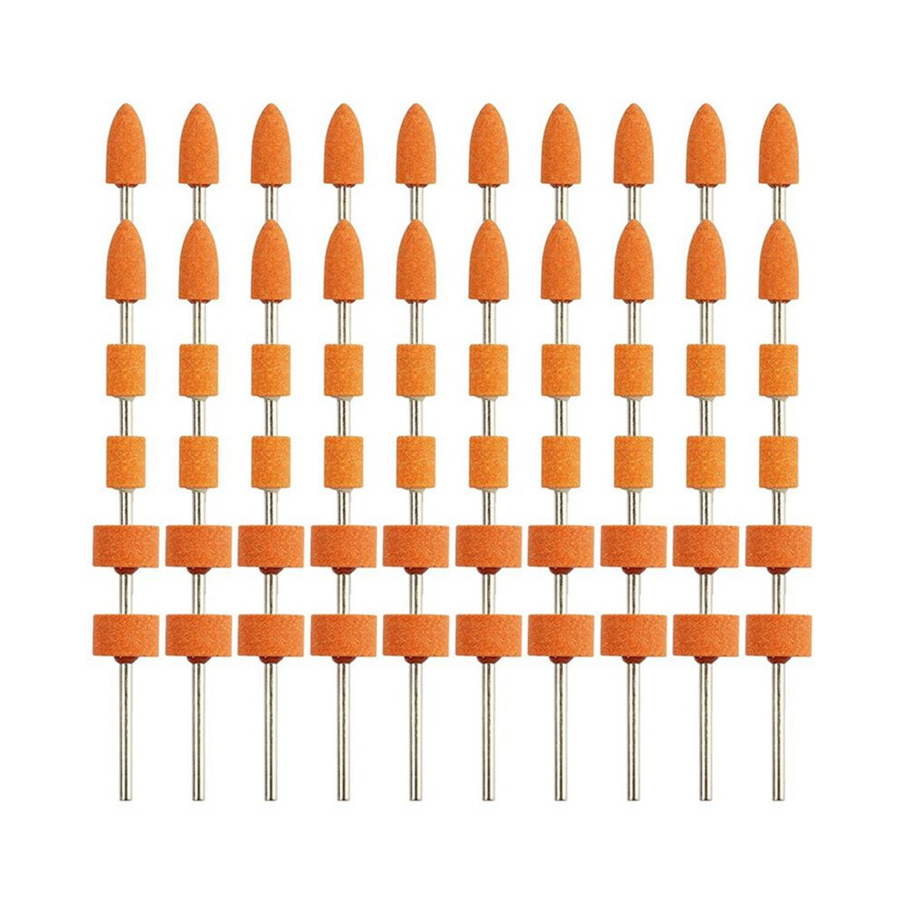 60Pcs Sanding Bits For Rotary Tool, Strong Grinding Stones Bits With 1/8In Shank, Aluminum Oxide Sanding Accessories 6031002521778