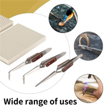 6 Stuks Sieraden Soldeerset, Soldeerplanken Soldeerplaat Juweliers Maken Smeltgietgereedschap Benodigdheden, Pincet