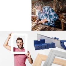Miter Saw Cabinets Wood Cutting Clamping Miter Saw Box Wood Gypsum Oblique Angle Cutting Tool S