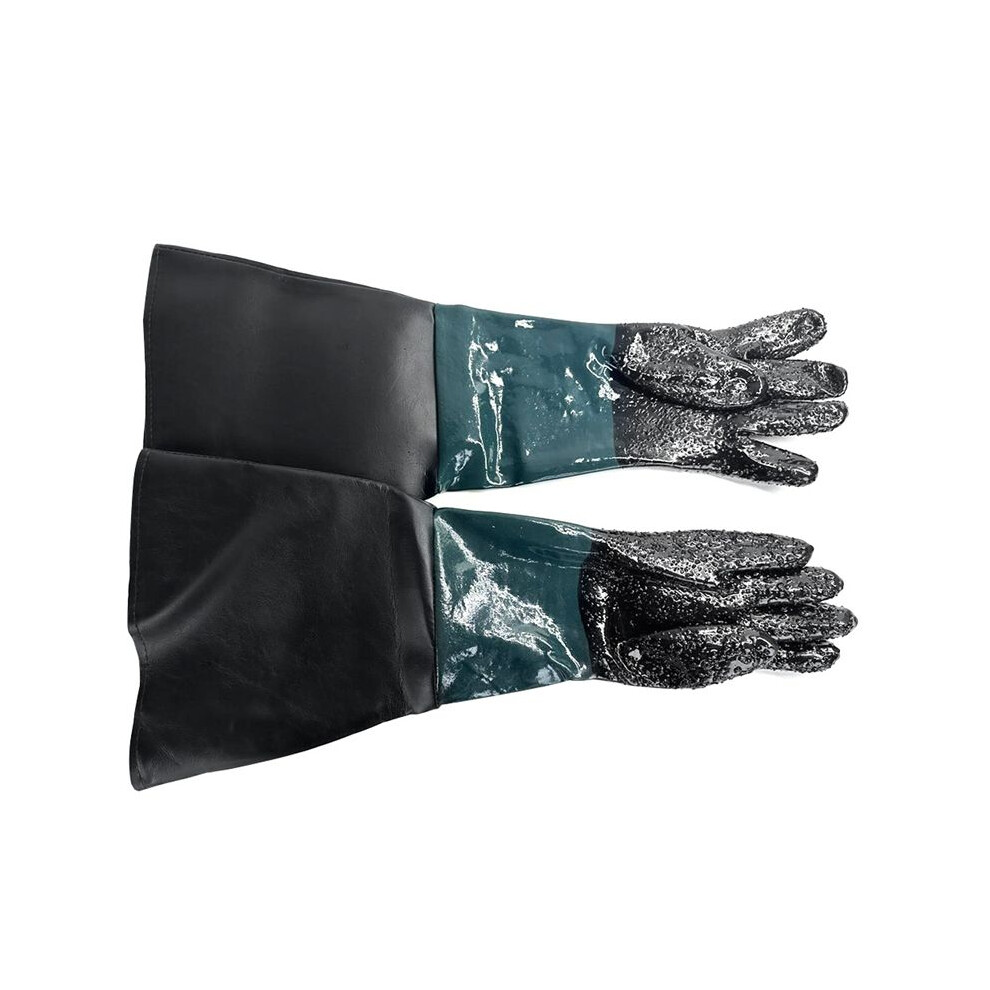 Blast Rubber Gloves For Sandblasting Sandblaster Sand Blast Cabinet Sandblasting Gloves Sandblaster Parts 23.6 Inch 6031106800144