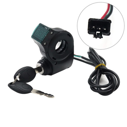 LT01 Display+Ignition Lock Key Long Cable for Kaabo Mantis 8/10 Kaabo Wolf  X Kaabo Wolf  11 E Scooter 1