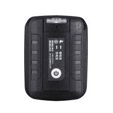 Adaptador Lâmpada LED Lanterna Carregador de Celular USB para  18V Li-Ion Bateria Preta