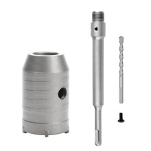 SDS Hamerboren Muurgatenzaag Boorset Snijgereedschap met Ronde As Beton Cement Steengatopener, 45 mm