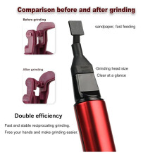 Reciprocating Electric Sander, 3-Speed Adjustable Detail Sanding Pen, 8 Sanding Heads and Self-Adhesive Sandpaper