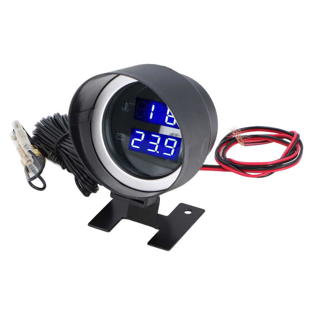 2-In-1 Digital Volt & Water Temp Gauge For Cars Trucks Rvs 12V-36V Black 4661390859546