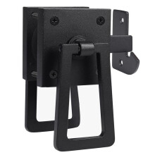 Heavy Duty Poortgrendel, Dubbele Zijpoortgrendels, Matzwarte Hekgrendel, Tuindeurgrendel, Zwembadpoortgrendel