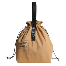Utomhus Bärbar Picknickmiddagsbehållare Canvas Lunchpåse Bento Box Handväska Skola Fräsch Hålla Picknickkorg Lunch B