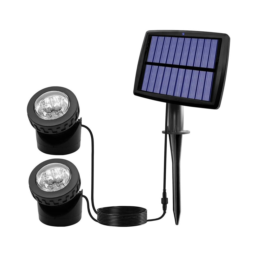 Solar Pond Spotlights, Led Solar Underwater Lights With Dual Waterproof Submarine Landscape Spotlight Lighting A 6031088654292