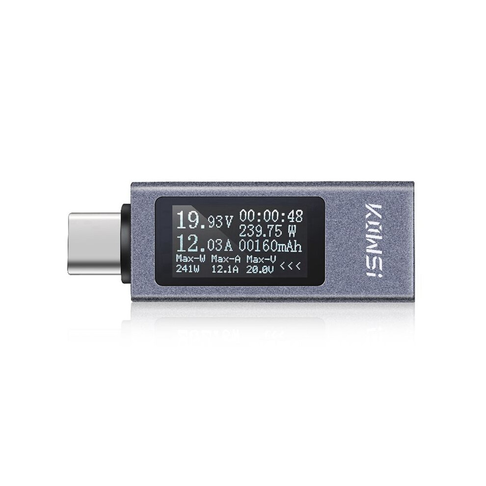 Kowsi Type-C Multi-Function Digital Display Ammeter Power Meter 4-30V 12A Voltmeter Ammeter Capacity Tester Kws-2301C 4713502682303