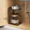 Kitchen Sink Rack, Multi-Layer Pot Rack, Cabinet Storage Rack Multi-Functional Bracket 5