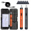 Electric Screwdriver Set Precision Power Tool Kit Rechargeable Wireless  Small Bits for Mobile Cell Computer Orange 6