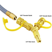 3/8Y Type Natural Gas Quick Connector Y-Shaped Connector Suitable for Ovens/Pizza Ovens