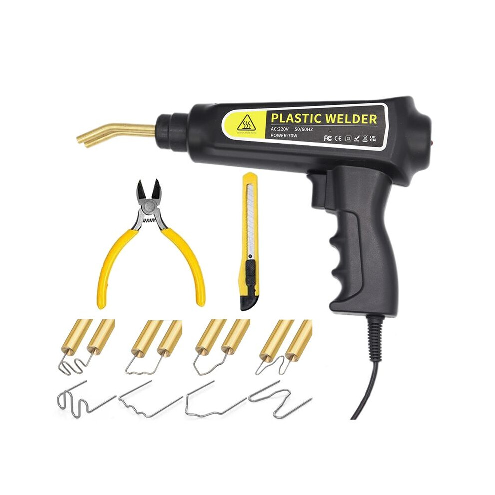 Eu Plug,400Pc Nails Plastic Welding Machine Bumper Soldering Iron Staples Bumper Repair Car Tools Kit Hot Stapler 6132286760300
