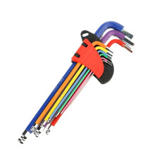9st Sexkantnyckelsats L Skiftnyckelsats Sexkantnyckelsats med Långa Armar 1,5 mm Till 10 mm Sexkantnyckel Handverktyg för Cykelreparation