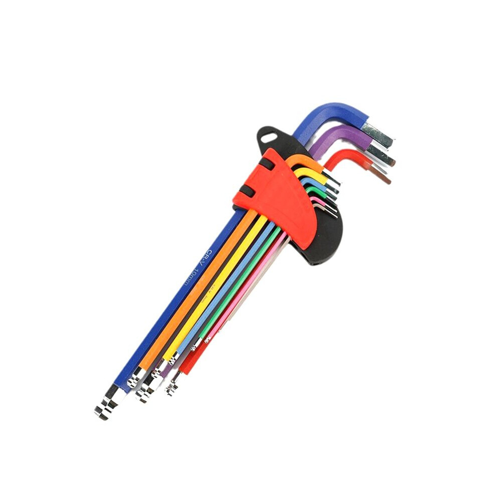 9Pcs Hex Key Set L Wrench Kit Long Arm Hex Key Set 1.5Mm To 10Mm Hexagon Spanner Hand Tools For Bicycle Repair 6034013985126
