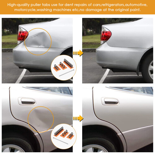 Car Paintless Dent Repair Tools Kit Tabs Glue Tabs Dent Puller Paintless Dent Removal Puller Tabs