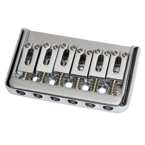 Icke-Tremolo Elektrisk Gitarr Hardtail Bridge-Sadel för 6-Strängad  Strat Stratocaster Tele Telecaster Gitarr, Silver 1