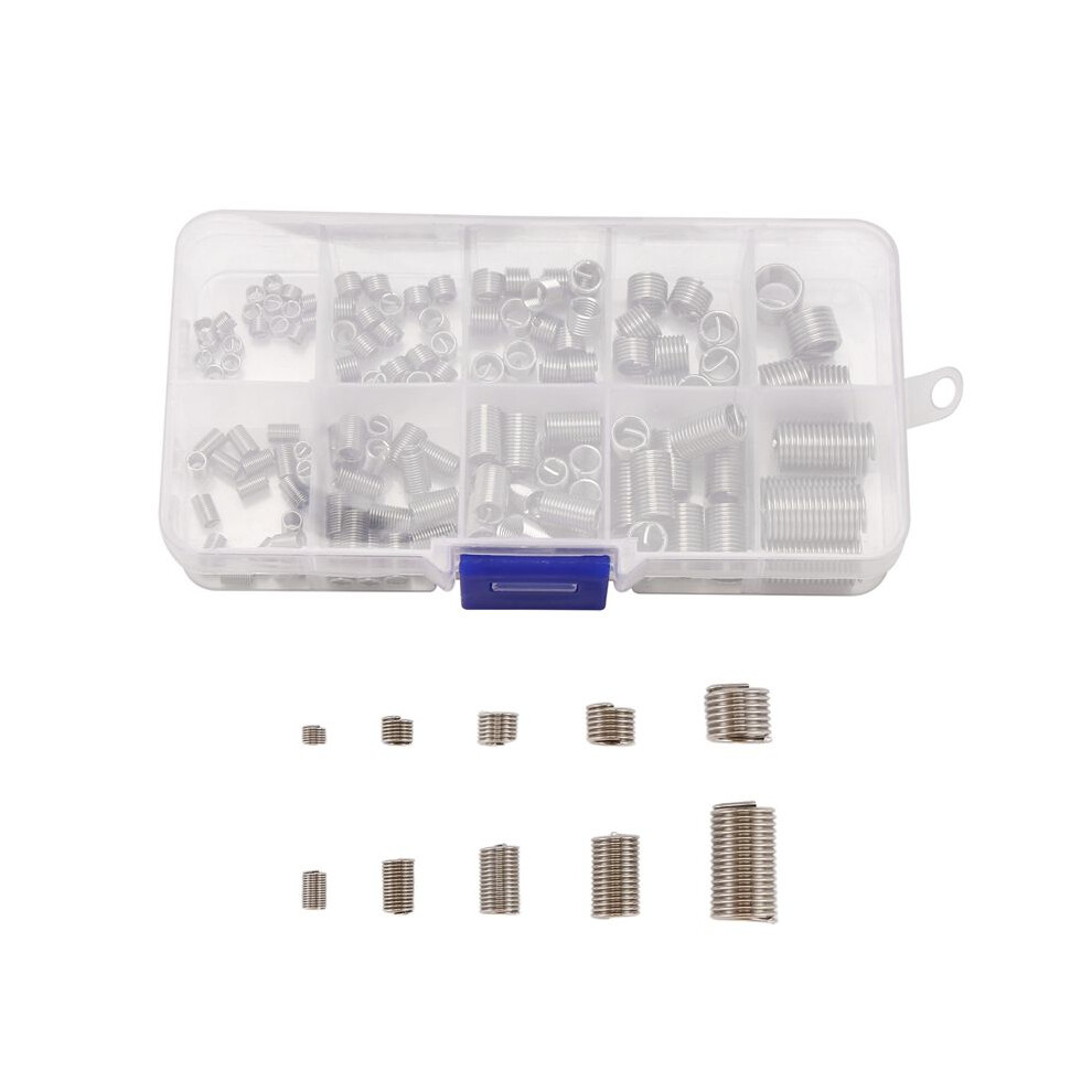 150Pcs Thread Repair Inserts M3 M4 M5 M6 M8 Stainless Steel Heli Coil Thread Repair Insert Wire Thread Insert Assortment 4714003245226