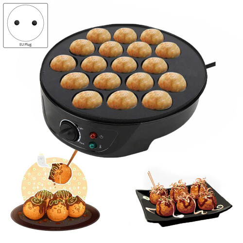 Household Takoyaki Machine Octopus   Electric Baking Pan Maruko Baking Machine Breakfast Machine EU Plug 1