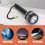 Scuba Deep Diving Light Professional Powerful Flashlight Underwater Waterproof LED Diver Light,Black 5