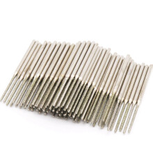 100 PièCes 2,0 MM Ultra-Long Forets au Diamant Diamant éMeri Bits Abrasifs Aiguille à éPlucher une Type Fraise de Meulage des Dents