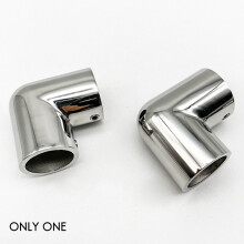 Boat Pipe Connector 316 Stainless Steel Marine Boat Yacht Hand Rail Fitting 90 Elbow Tube Connector Mount Hardware,25mm