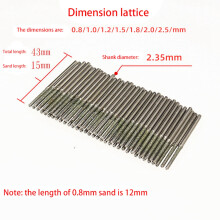 100 StüCk 2,0 MM Ultra-Lange Diamant Bohrer Bits Schmirgel Diamant Schleifen Bits SchäLen Nadel ein Typ ZäHne Schleifen Grat