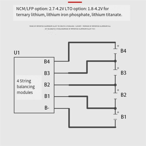 5.5A Current Active Balancer 6S Equalizer Lithium Ion Lifepo4 LTO Lithium Battery Active Equalizer Balance Board 2
