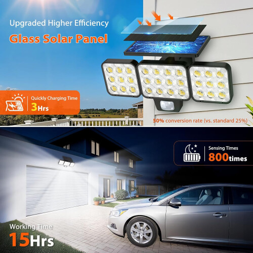 Solar Security Lights Outdoor Motion Sensor 2
