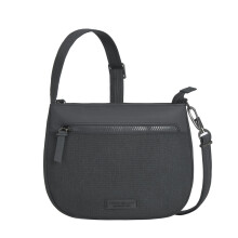 Travelon Unisex's Anti-Theft Metro Saddle Crossbody, Gray Heather, One Size
