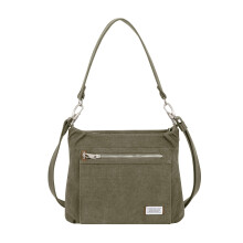 Travelon Unisex-Adult Anti-Theft Heritage Hobo Bag Cross Body, Sage, 11.5 X 9.5 X 3